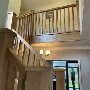 Modernising Staircase Spindles With an Oak Twist in Quorn, Leicestershire