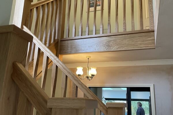 Modernising Staircase Spindles With an Oak Twist in Quorn, Leicestershire