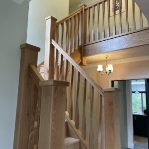 Modernising Staircase Spindles With an Oak Twist in Quorn, Leicestershire