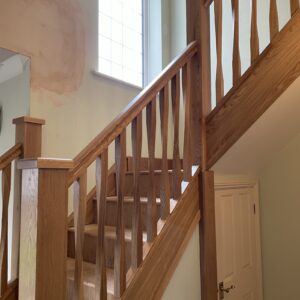 Modernising Staircase Spindles With an Oak Twist in Quorn, Leicestershire