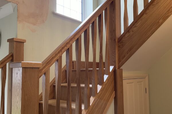 Modernising Staircase Spindles With an Oak Twist in Quorn, Leicestershire